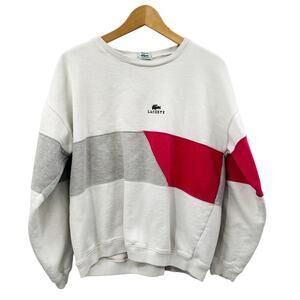 Lacoste vintage colorblock crewneck sweatshirt